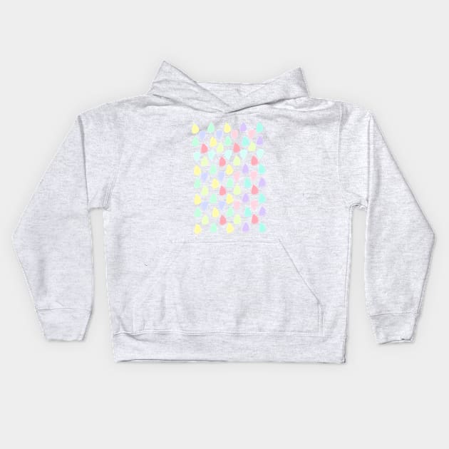 Colour Raindrops Kids Hoodie by jsdesignandillustrations